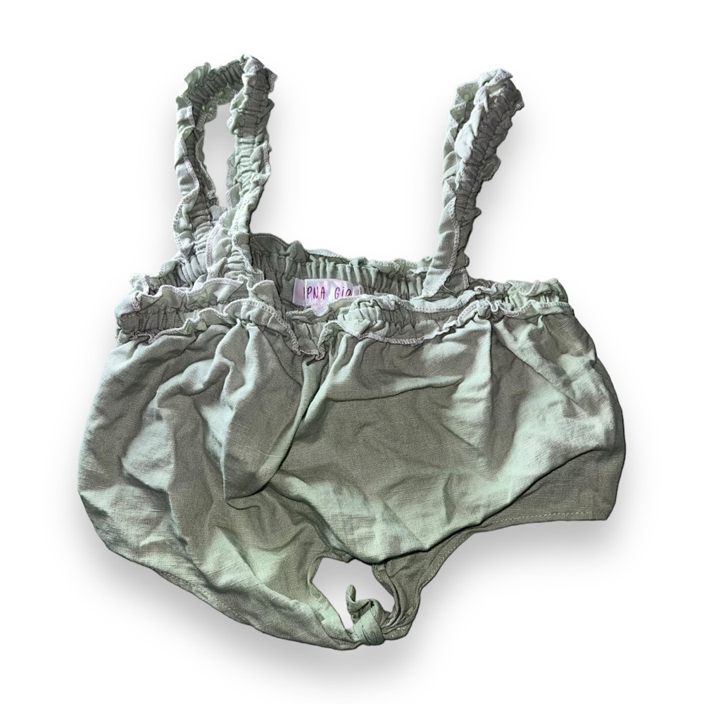 Japna Girl Green Crop Top Girls Size 8